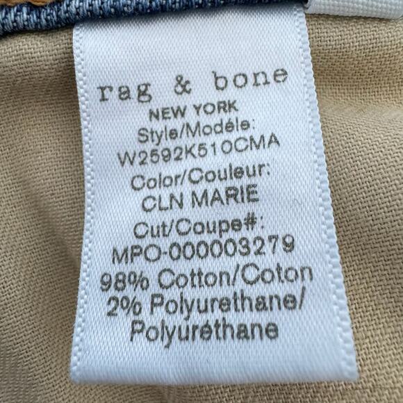 RAG & BONE Dre Low-Rise Boyfriend Jeans - Clean Marie - Picture 7 of 7